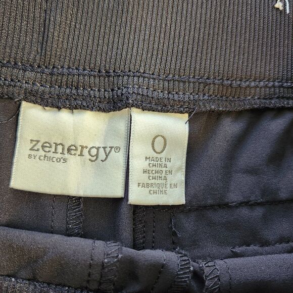 Chico's Zenergy Black UPF 50+ Activewear Cropped Pants Size Small / size 4 - Picture 3 of 12